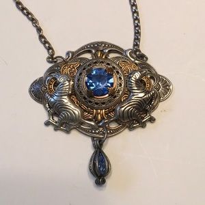 Necklace handmade large Victorian animal
